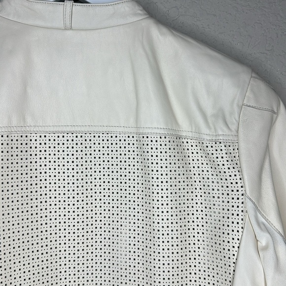 NWOT Peace Love World Leather Mixed Media Jacket Size 4 - Picture 8 of 16